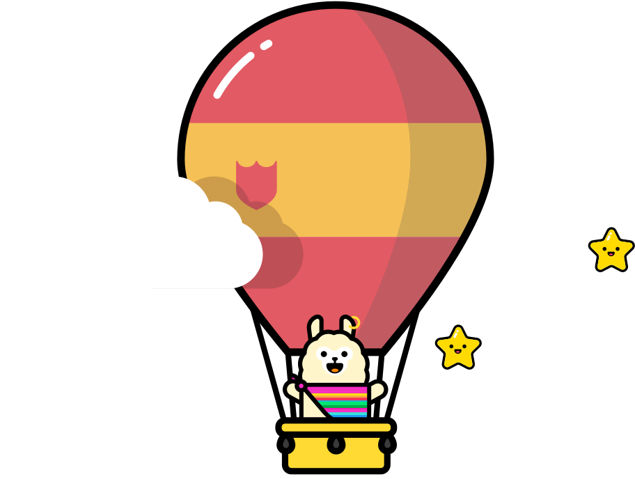 bear in a hot air balloon
